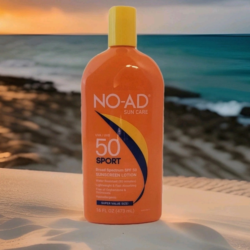 NEW NO-AD Sport SPF 50 Sunscreen Lotion - 16 oz. - UVA/UVB Protection RARE HTF